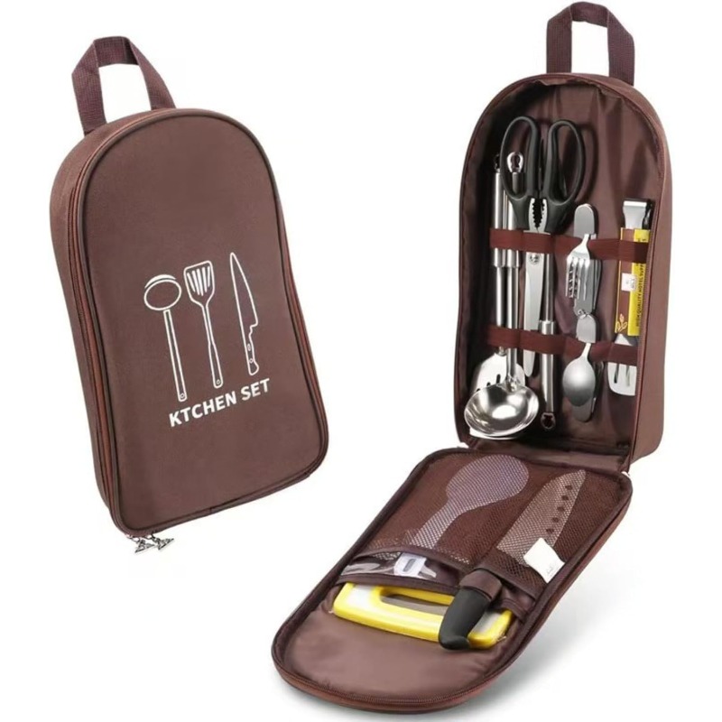 Camping Cooking Equipment Bag - حقيبة تنظيم أدوات الطهي للتخييم والسفر،