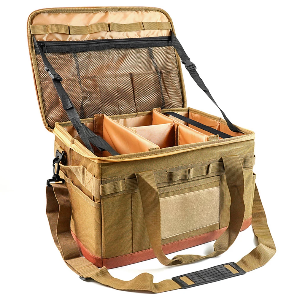 Camping Cooking Equipment Bag - حقيبة تخزين للتخييم بسعة كبيرة ،