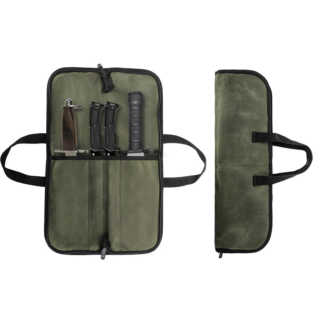 Camping Cooking Bag - حقيبة لف السكاكين من القماش المشمع
