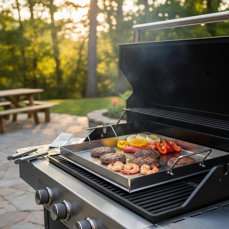 Camping Cooking Tray - شواية مسطحة عالمية مقاس 18x16 بوصة