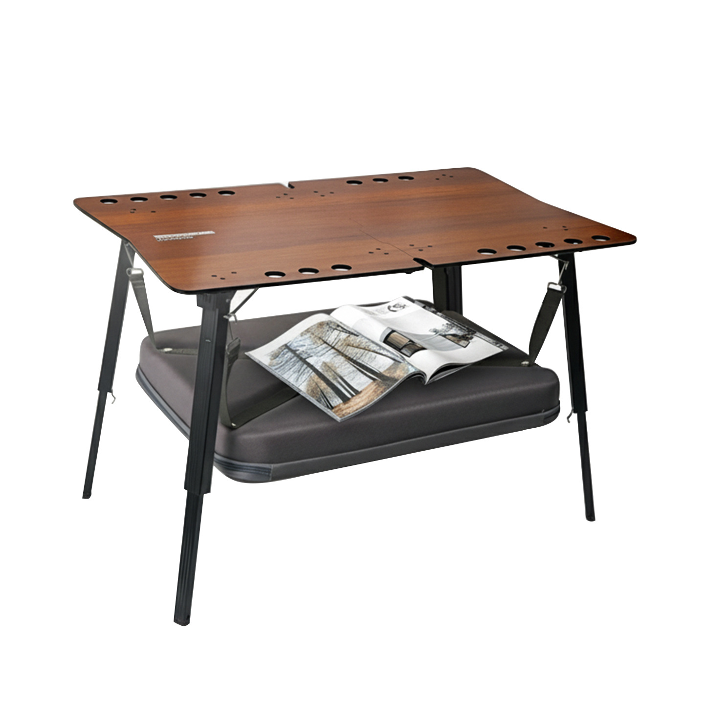 Camping Cooking Table - طاولة ألومنيوم قابلة للطي للاستخدام الخارجي،