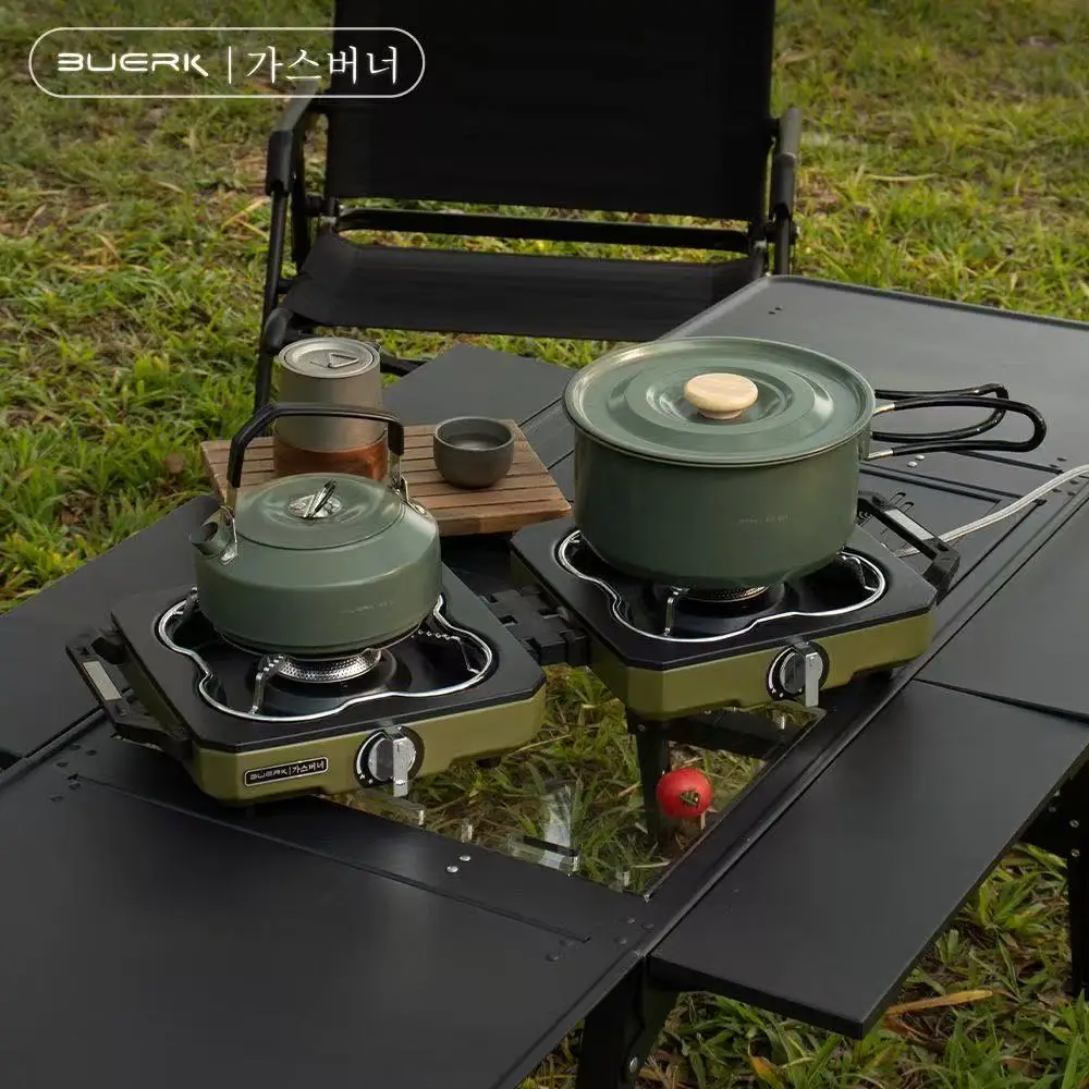 Camping Double Cooking Stove - بويرك موقد للتخييم موقد مزدوج المحمولة