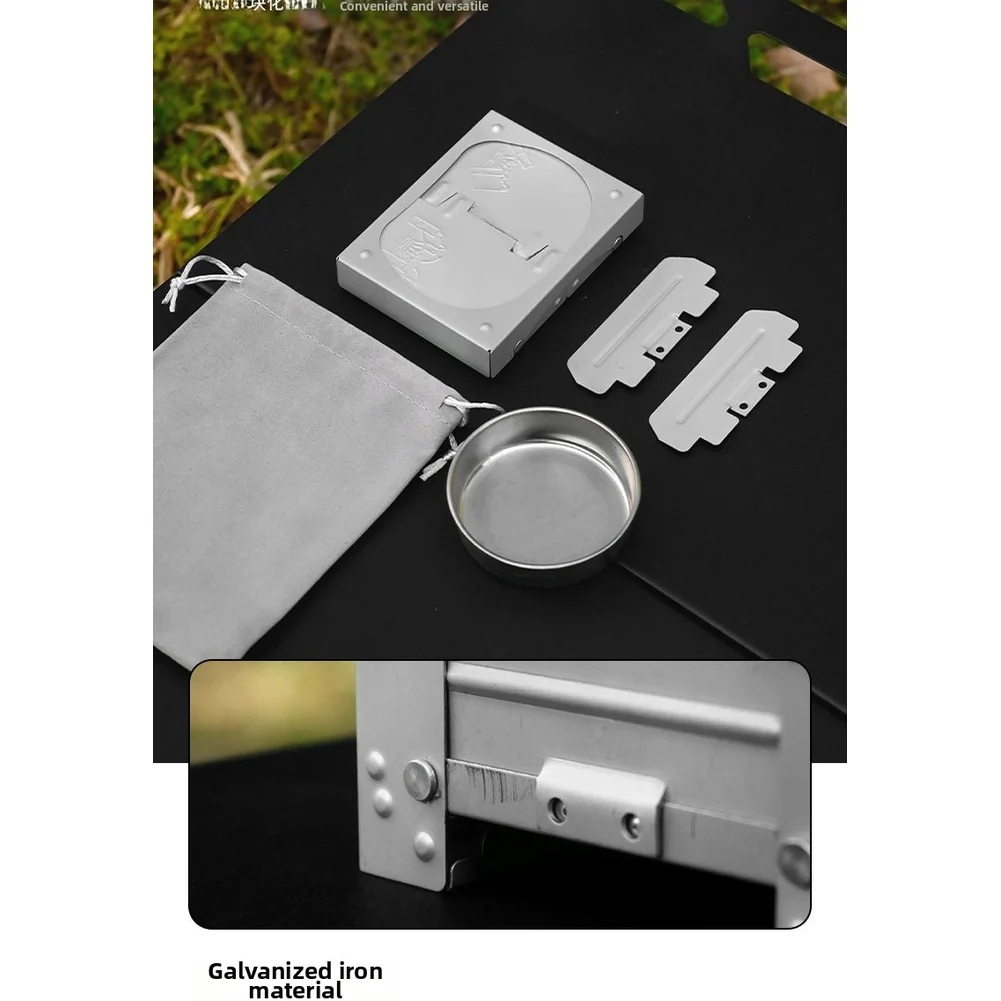 Camping Cooking Tray - موقد محمول قابل للطي يعمل بالوقود