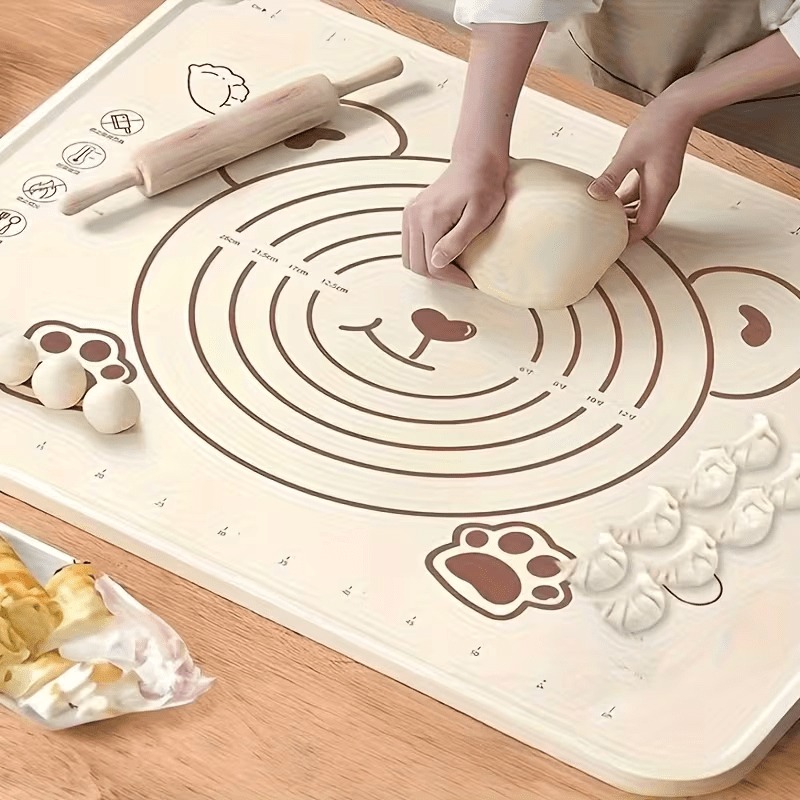 Camping Cooking Mat - حصيرة خبز كبيرة غير لاصقة |