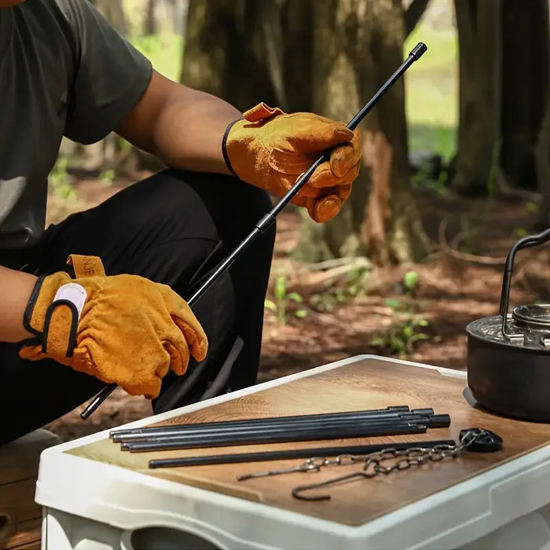 Camping Cooking Multi Tool - حامل ثلاثي القوائم كبير للنار المفتوحة