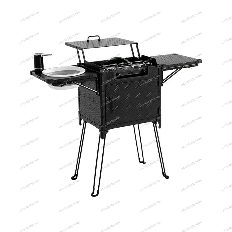 Camping Cooking Box Set - صندوق مطبخ محمول قابل للطي للتخييم