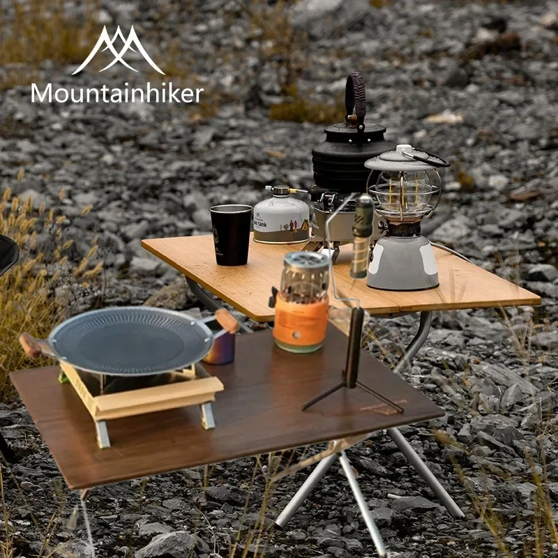 Camping Cooking Table - طاولة تخييم محمولة مطورة من MOUNTAINHIKER،