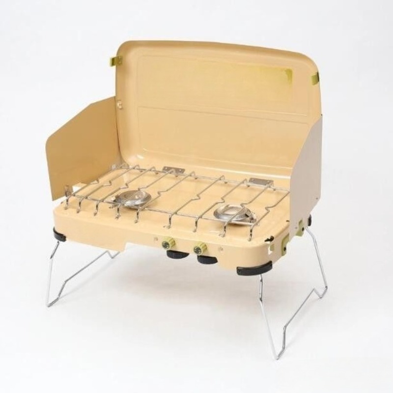 Camping Double Cooking Stove - التخييم مزدوج الرأس يندبروف المحمولة كاسيت