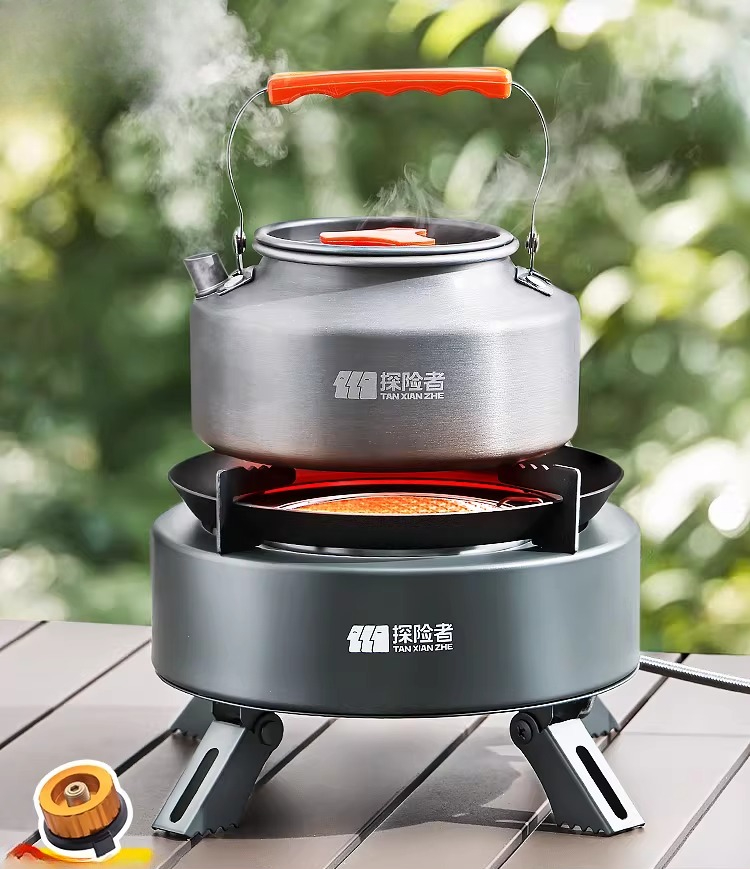 Camping Cooking Box Set - موقد غاز محمول قابل للفصل للتخييم