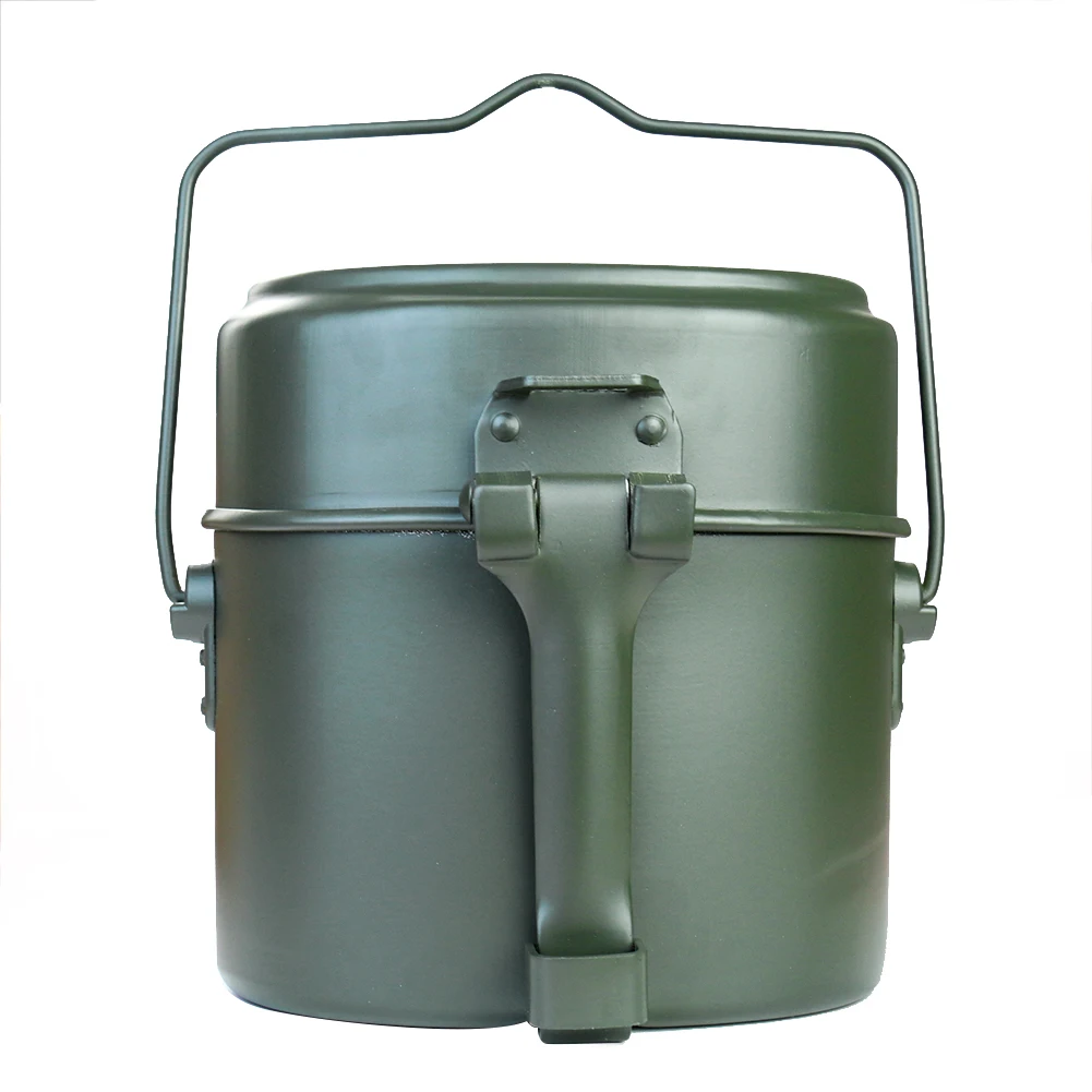 Camping Cooking Box Set - طقم وعاء وصحن محمول من السبائك،
