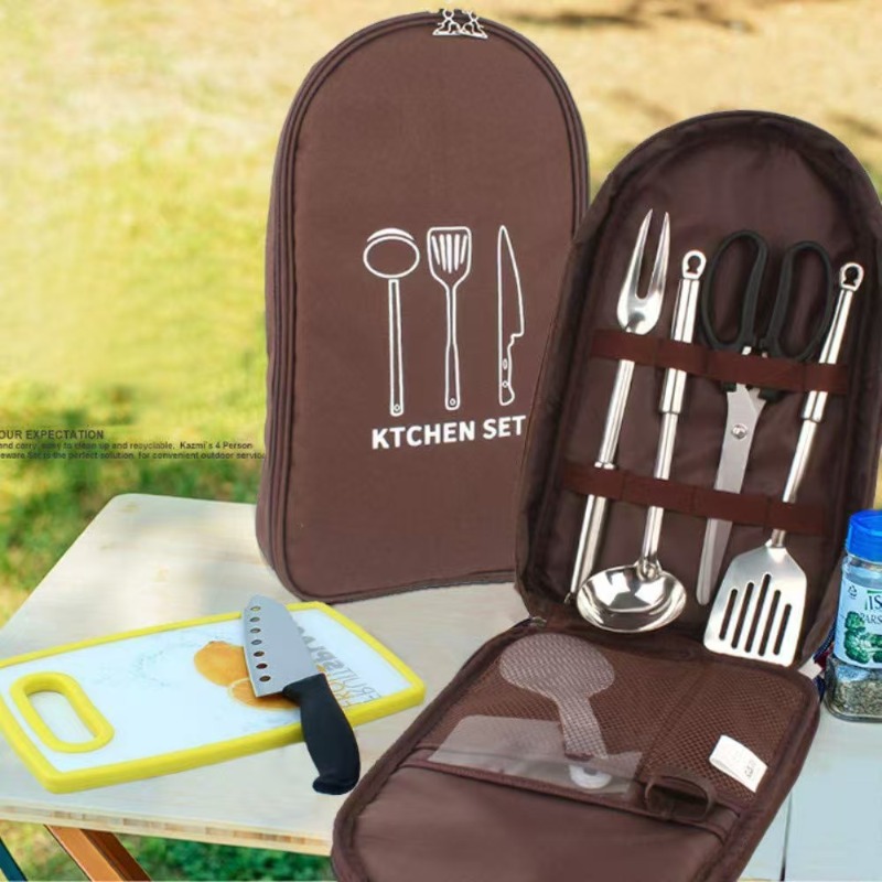 حقيبة تنظيم أدوات الطهي للتخيي - مراجعة Camping Cooking Equipment Bag وسعره