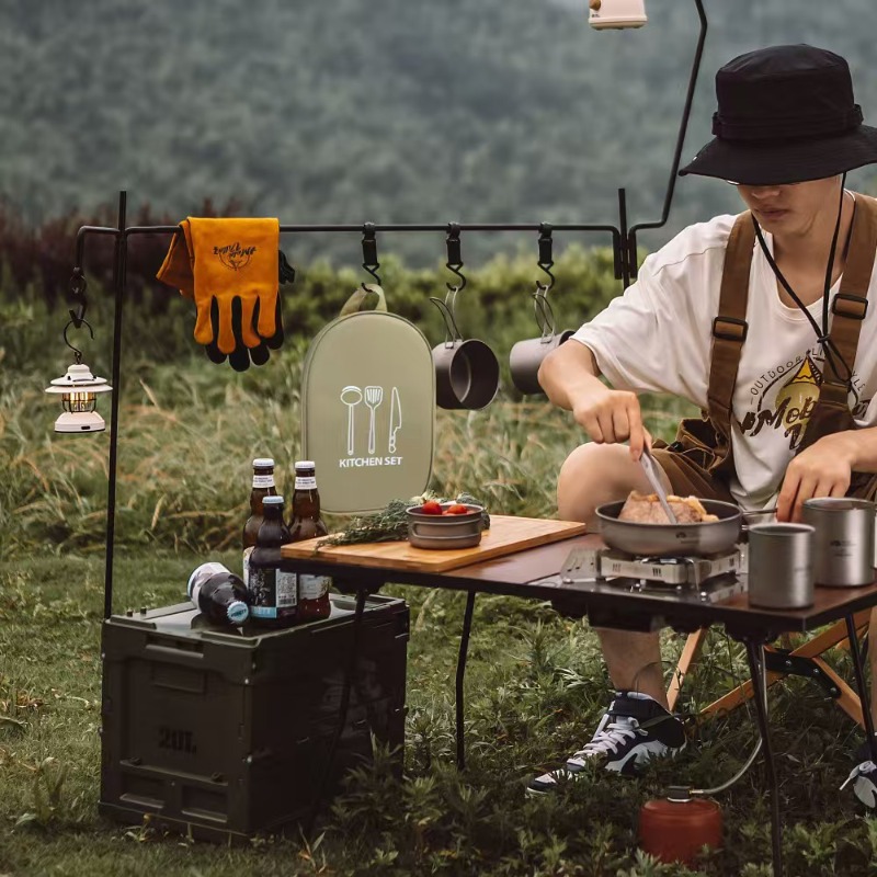 حقيبة تنظيم أدوات الطهي للتخيي - مراجعة Camping Cooking Equipment Bag وسعره