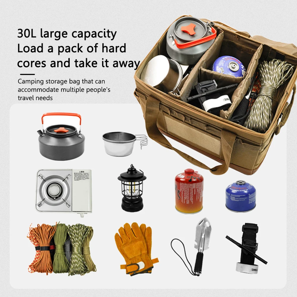حقيبة تخزين للتخييم بسعة كبيرة - مراجعة Camping Cooking Equipment Bag وسعره