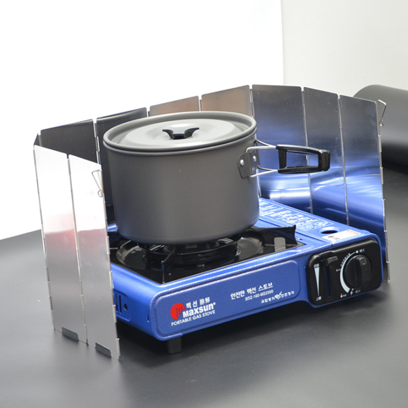 9 لوحات موقد غاز حاجز الرياح 7 - مراجعة Camping Cooking Windscreen وسعره