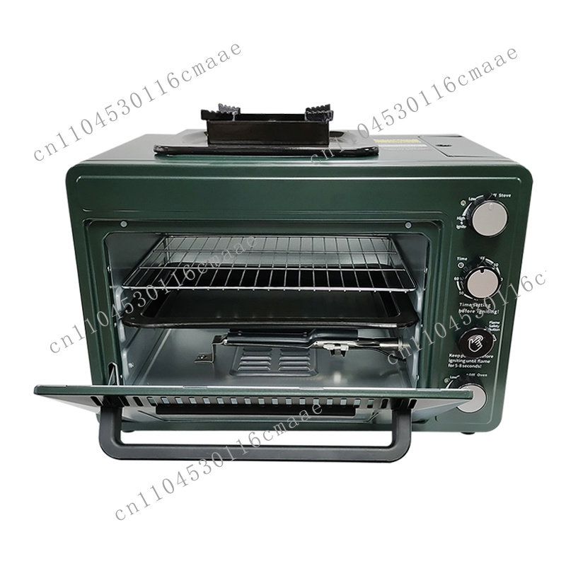 فرن غاز احترافي للشواء في الهو - مراجعة Camping Double Cooking Stove وسعره
