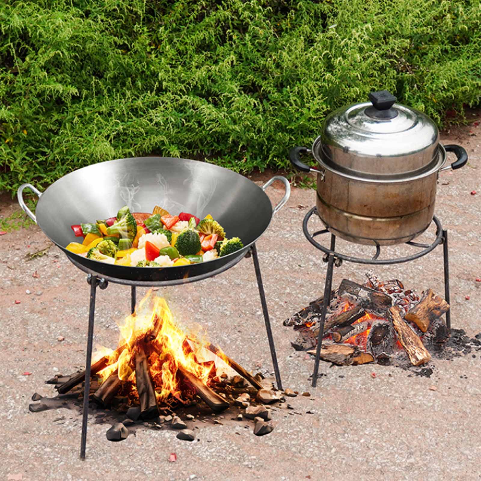 حامل شواء ثلاثي القوائم قابل ل - مراجعة Camping Cooking Essentials وسعره