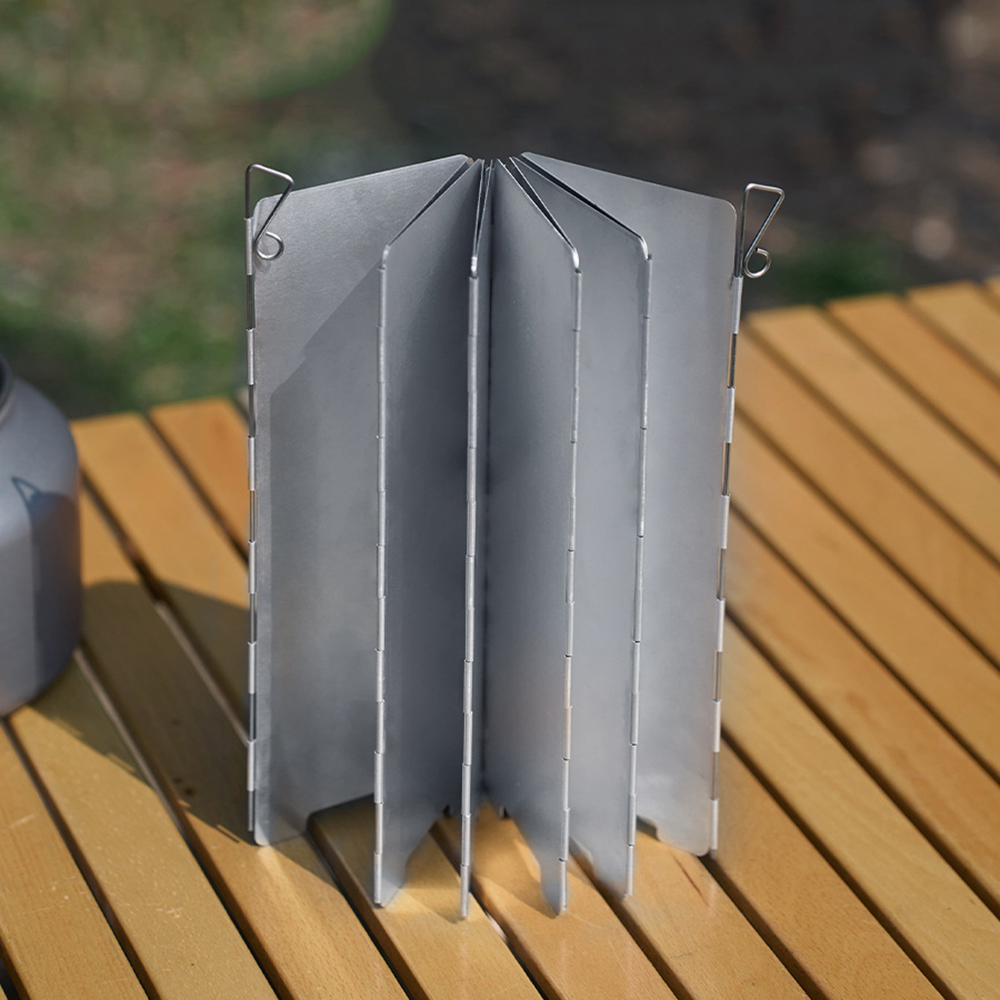 واقي رياح قابل للطي من 10 ألوا - مراجعة Camping Cooking Windscreen وسعره