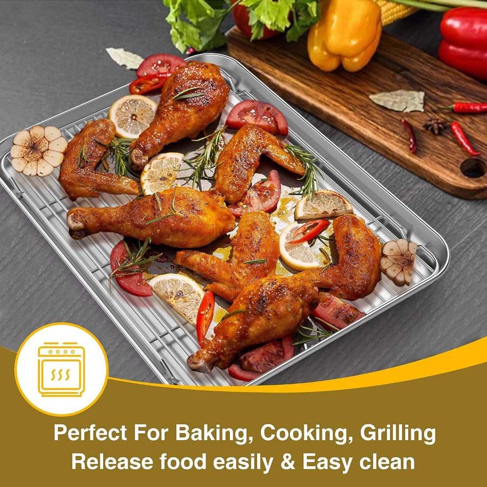 مقلاة خبز متعددة الوظائف مع رف - مراجعة Camping Cooking Tray وسعره