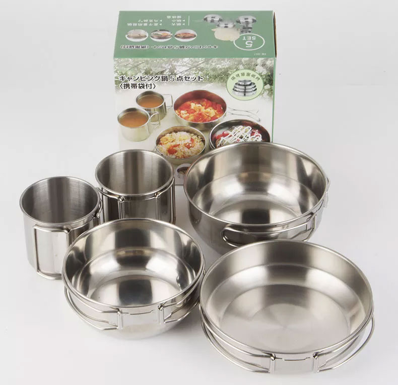 مجموعة أواني طهي قابلة للطي من - مراجعة Camping Cooking Box Set وسعره