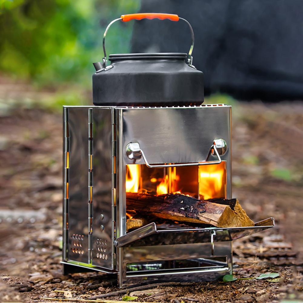 الفولاذ المقاوم للصدأ موقد حرق - مراجعة Camping Cooking Tray وسعره