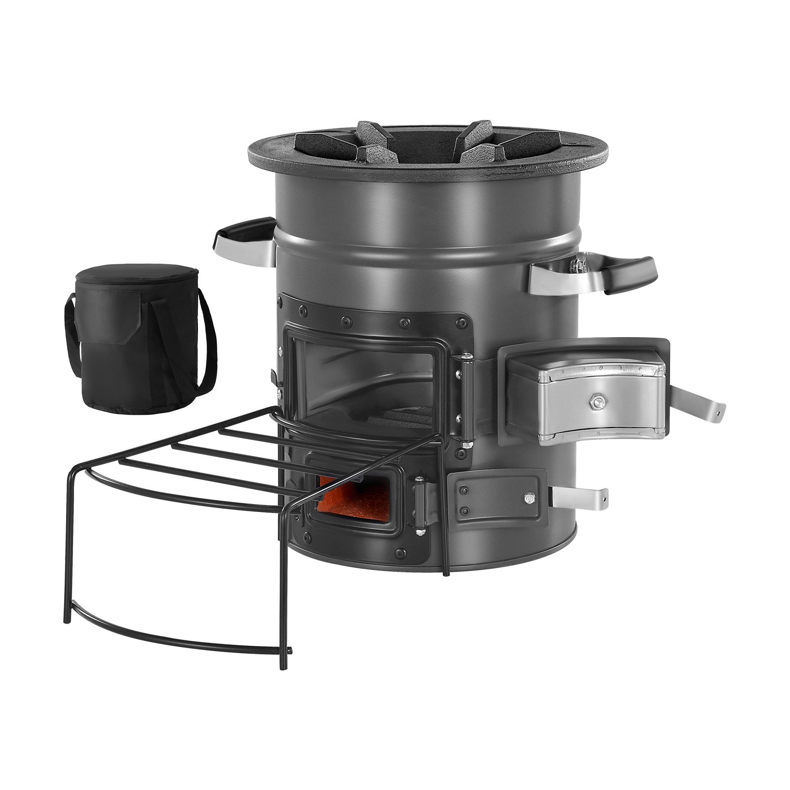 موقد صاروخي للتخييم، موقد صارو - مراجعة Camping Double Cooking Stove وسعره