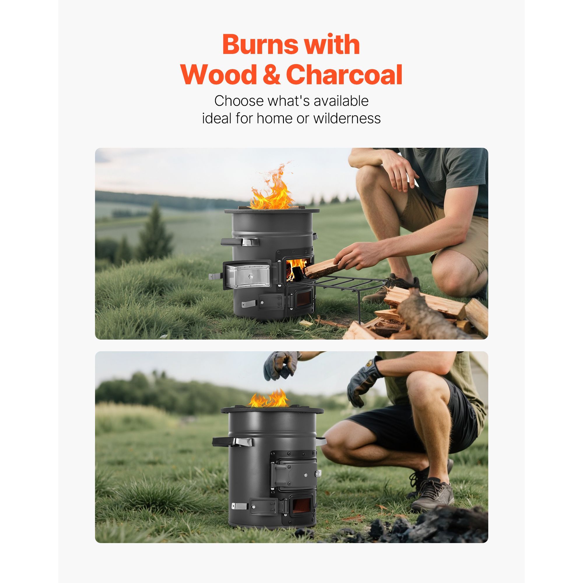 موقد صاروخي للتخييم، موقد صارو - مراجعة Camping Double Cooking Stove وسعره