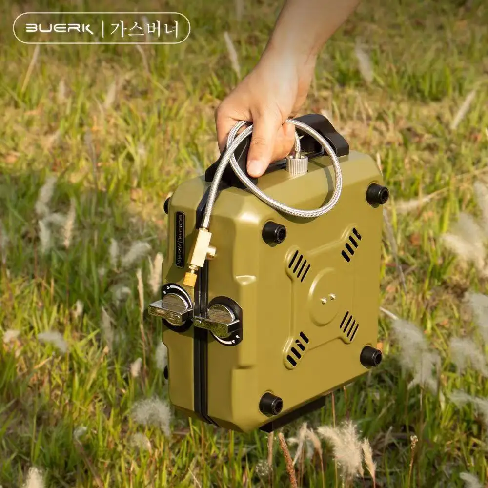 بويرك موقد للتخييم موقد مزدوج  - مراجعة Camping Double Cooking Stove وسعره