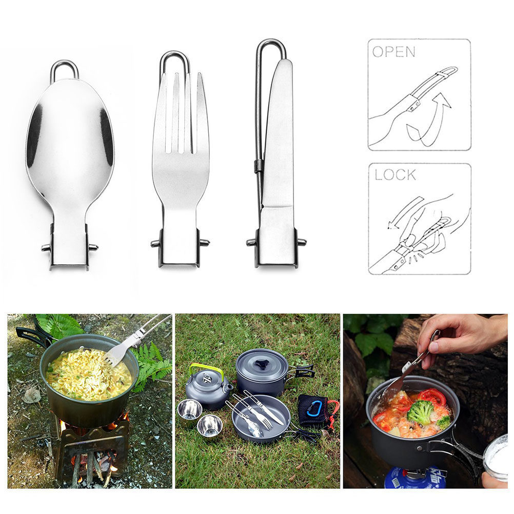 طقم طهي محمول 3 في 1 قابل للتس - مراجعة Camping Cooking Box Set وسعره