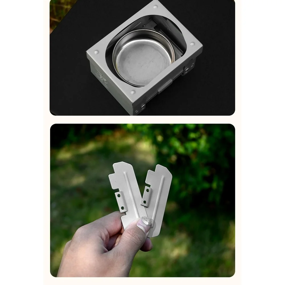 موقد محمول قابل للطي يعمل بالو - مراجعة Camping Cooking Tray وسعره