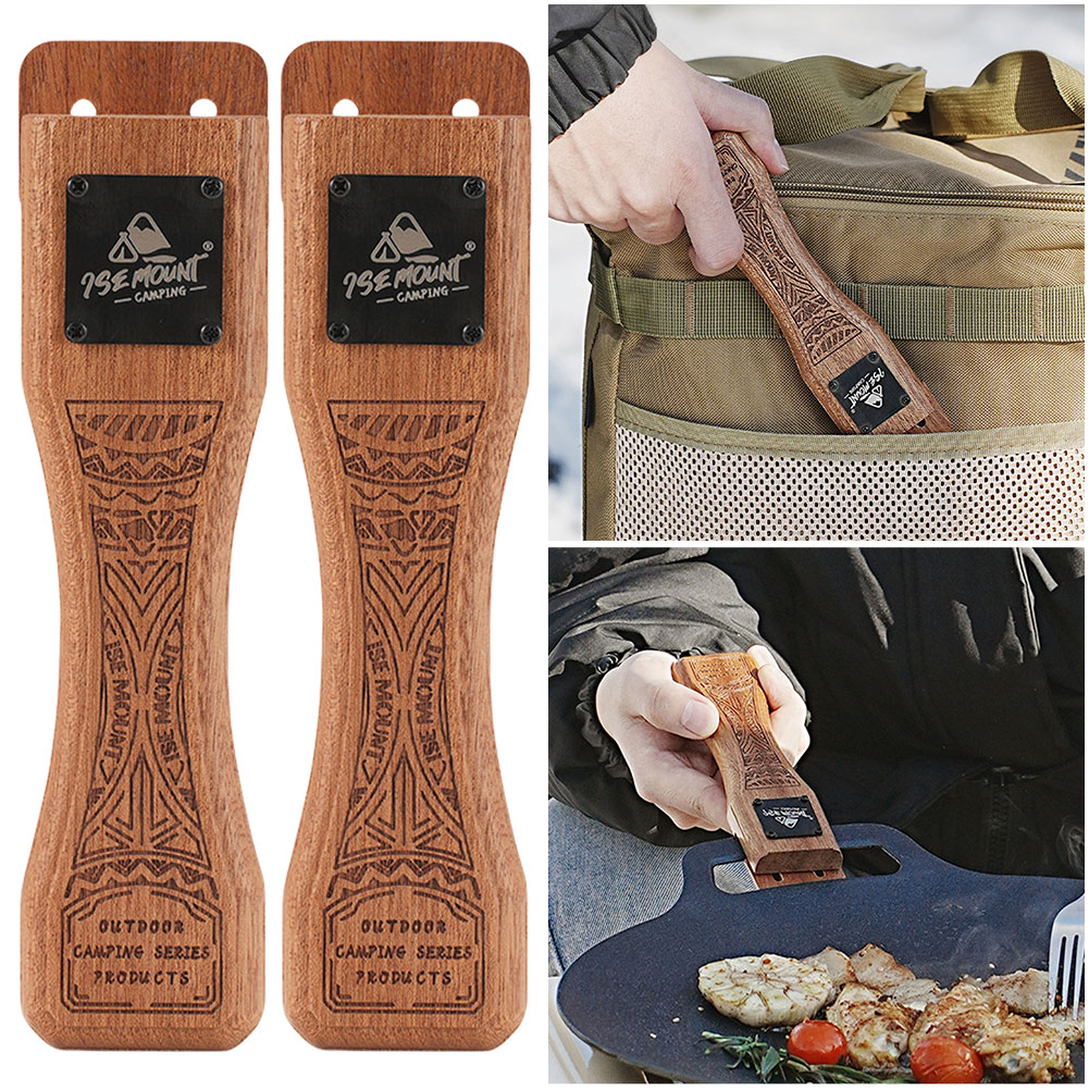 مقلاة شواء خشبية طبيعية للاستخ - مراجعة Camping Cooking Tray وسعره