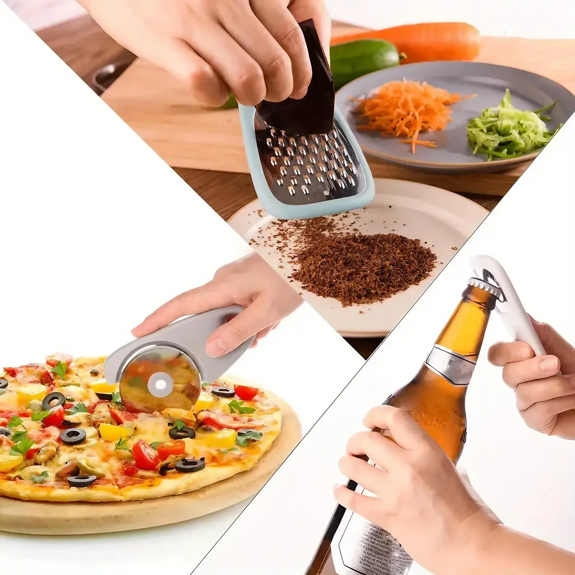 طقم أدوات مطبخ 5 قطع: مقشرة، ق - مراجعة Camping Cooking Multi Tool وسعره