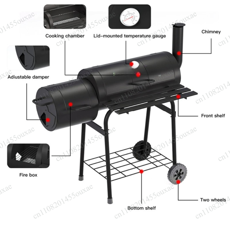 شواية فحم كبيرة ذات وجهين، سمي - مراجعة Camping Double Cooking Stove وسعره