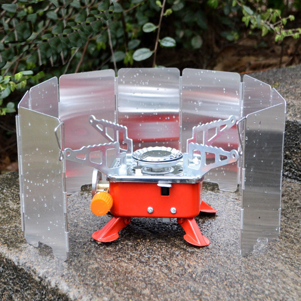 موقد تخييم بـ 9 ألواح واقية من - مراجعة Camping Cooking Windscreen وسعره
