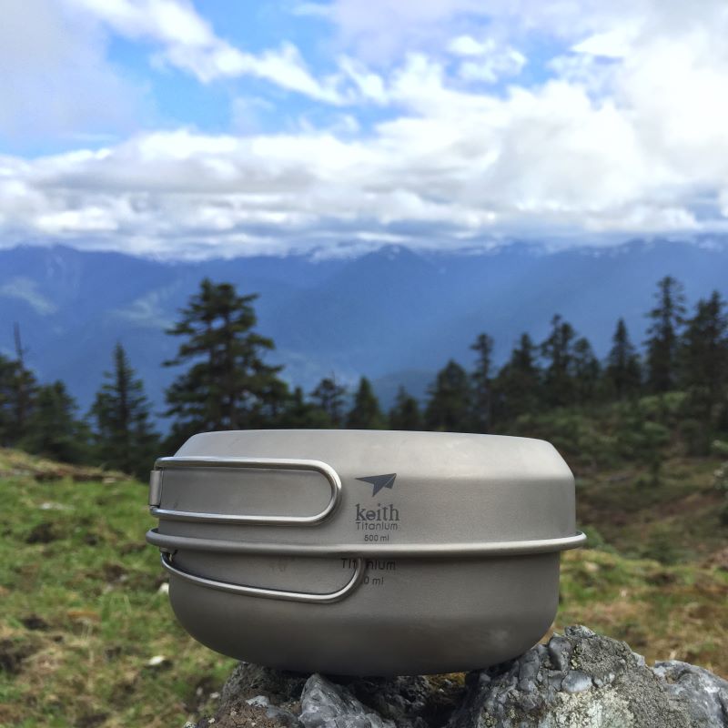 كيث تيتانيوم Ti6053 3 قطع وعاء - مراجعة Camping Cooking Hot Plate وسعره