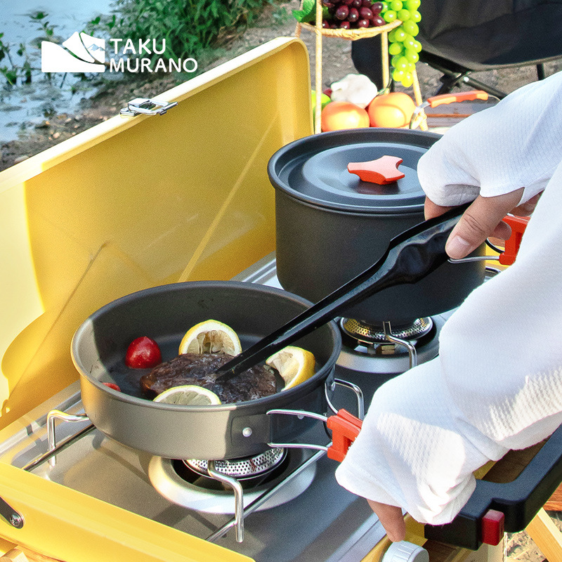 مجموعة أدوات طهي للتخييم، أوان - مراجعة Camping Cooking Full Set وسعره