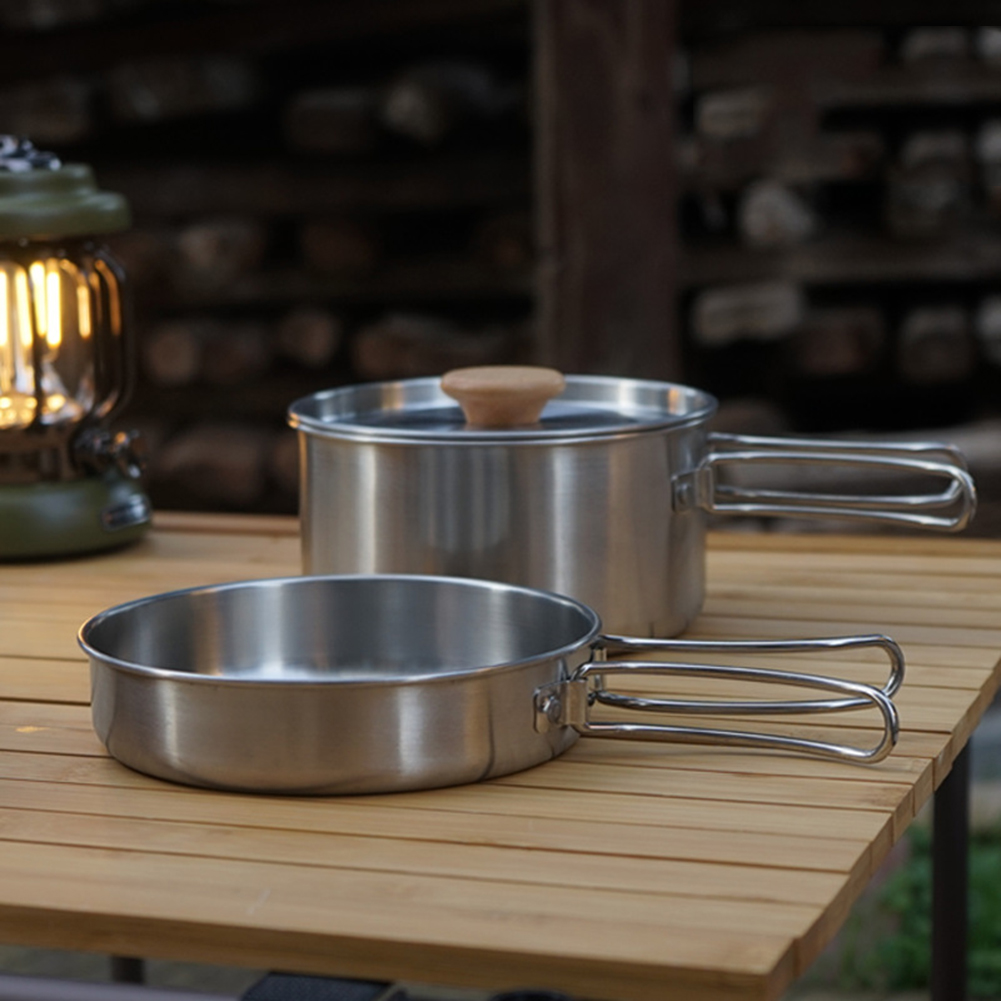 مجموعة أواني طهي محمولة للتخيي - مراجعة Camping Cooking Equipment Bag وسعره