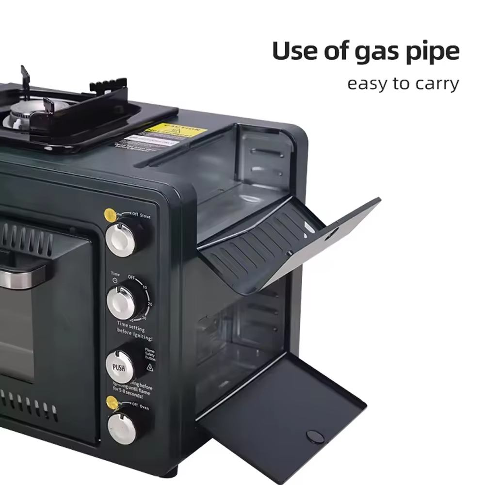 فرن غاز خارجي متعدد الوظائف مع - مراجعة Camping Double Cooking Stove وسعره