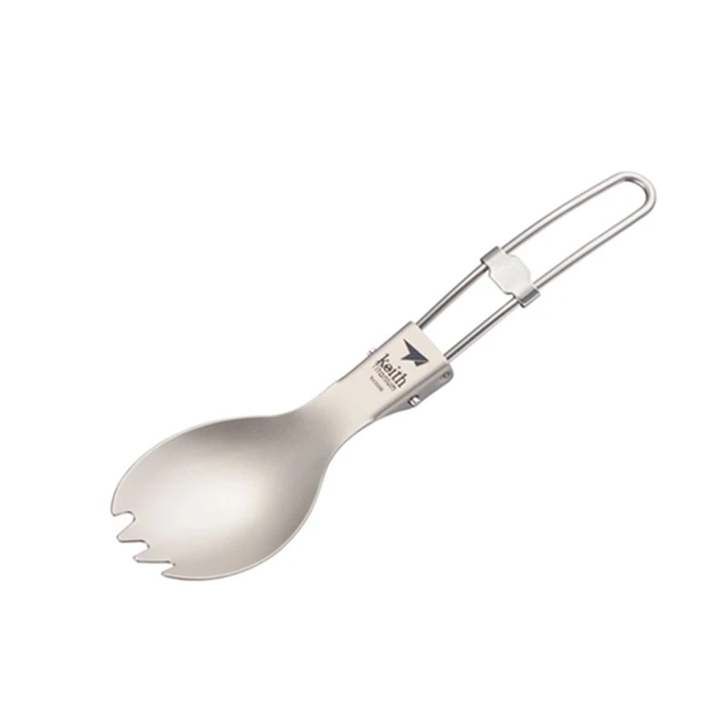 Keith Titanium Spork بمقبض قاب - مراجعة Camping Cooking Tray وسعره