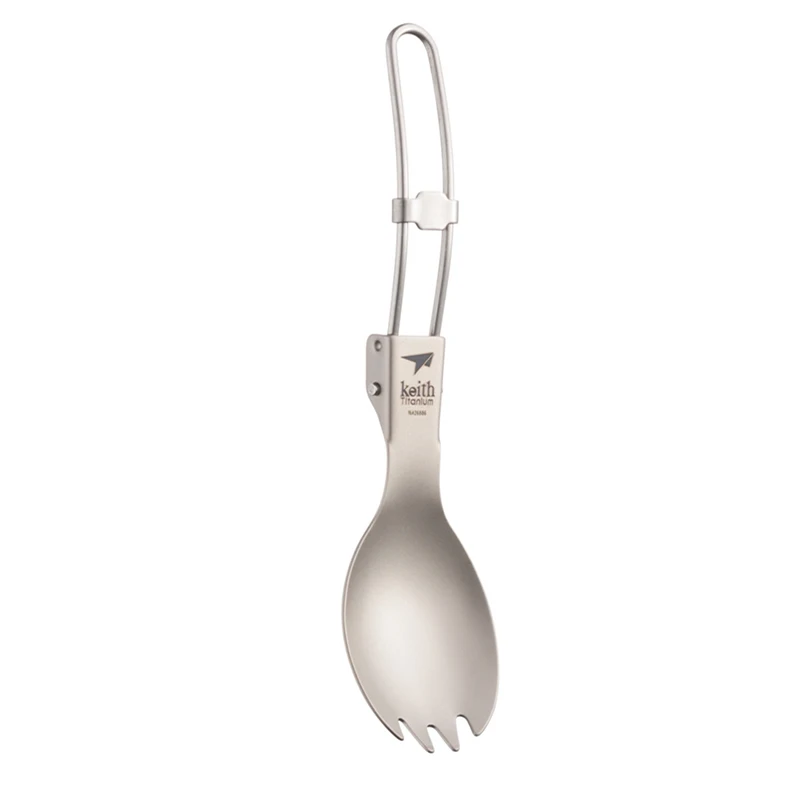 Keith Titanium Spork بمقبض قاب - مراجعة Camping Cooking Tray وسعره
