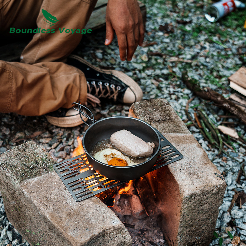 طبق شواء شواء من التيتانيوم ،  - مراجعة Camping Cooking Tray وسعره
