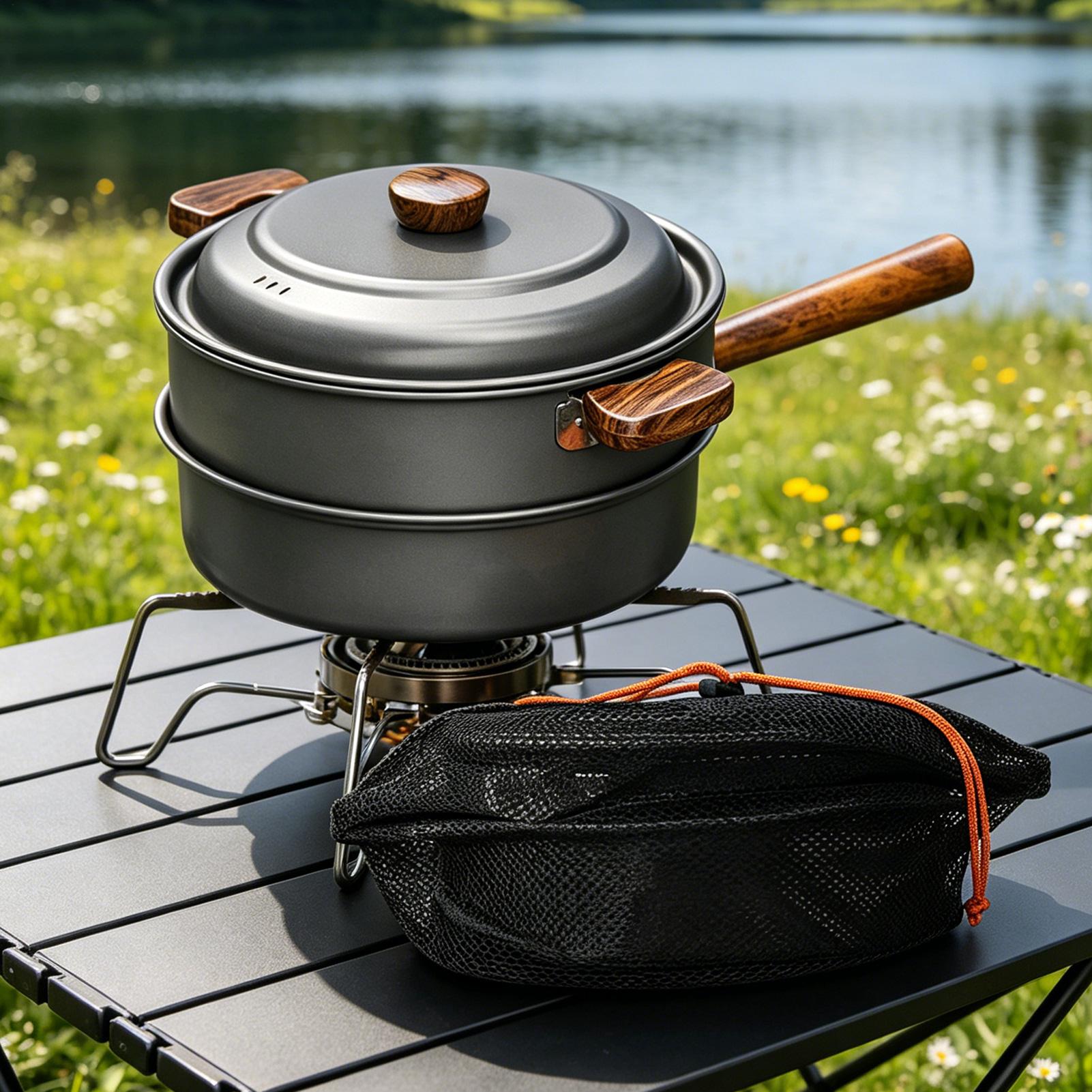 وعاء طهي للتخييم مزدوج الطبقات - مراجعة Camping Double Cooking Stove وسعره