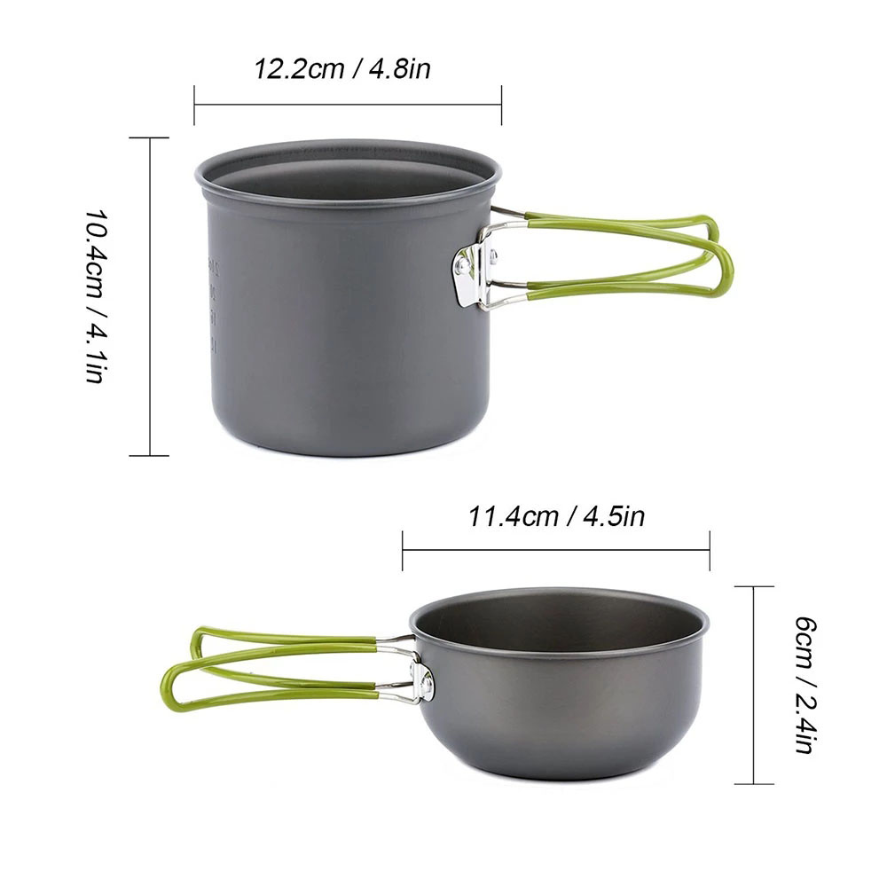 طقم أواني طهي للتخييم مع موقد  - مراجعة Camping Cooking Essentials وسعره