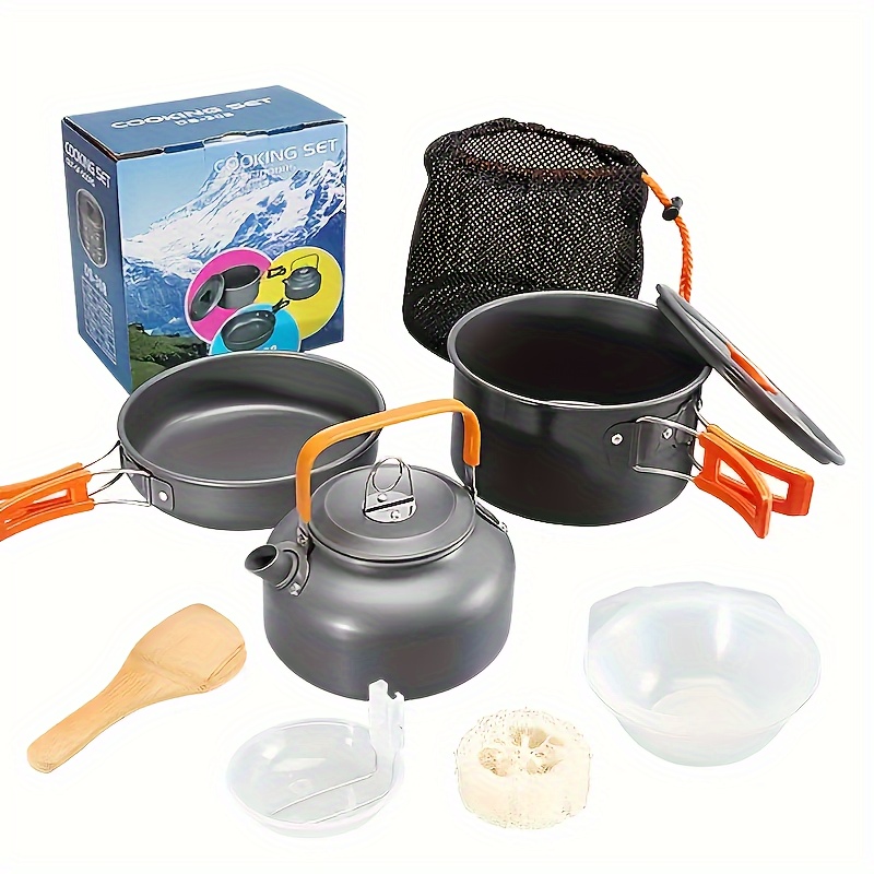 طقم أواني طهي خفيف الوزن للغاي - مراجعة Camping Cooking Equipment Bag وسعره