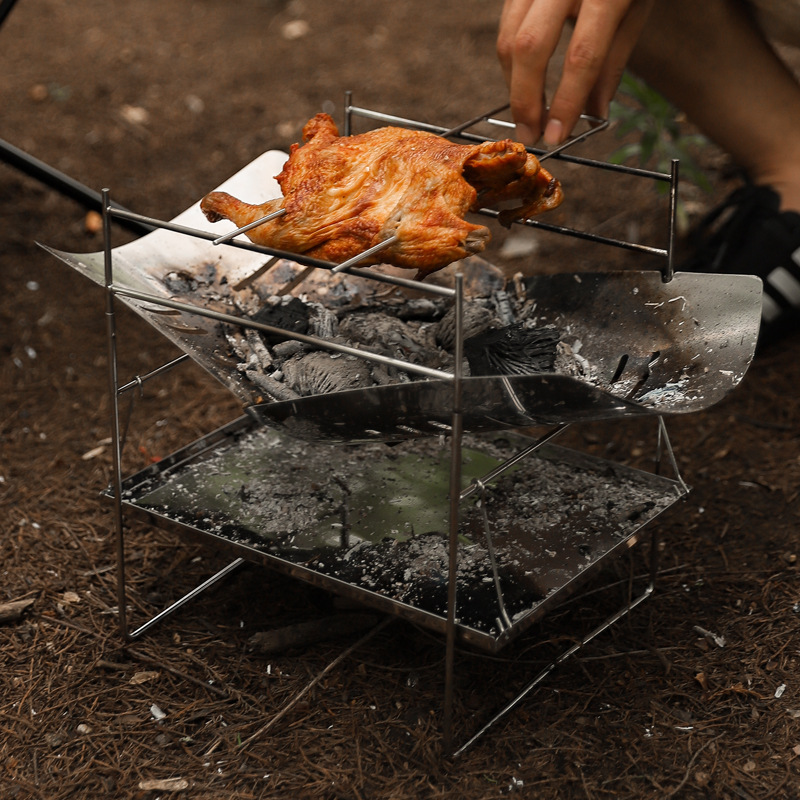 حرق الخشب موقد للتخييم المحمول - مراجعة Camping Cooking Windshield وسعره