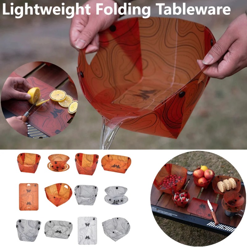 أدوات مائدة للتخييم قابلة للطي - مراجعة Camping Cooking Tray وسعره