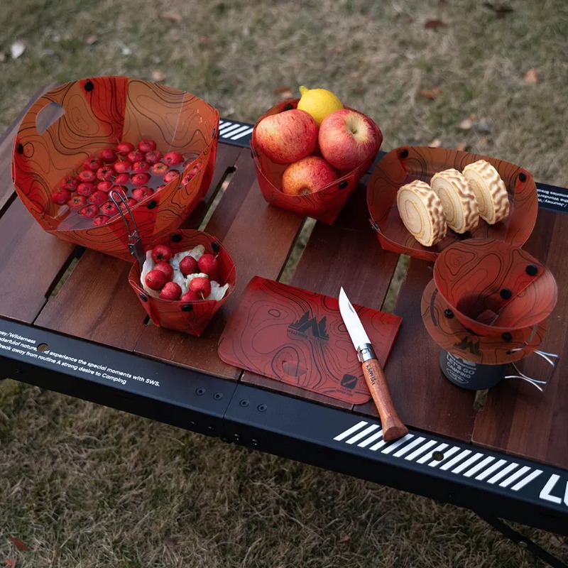 أدوات مائدة للتخييم قابلة للطي - مراجعة Camping Cooking Tray وسعره