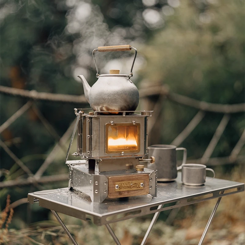 موقد تخييم على الطراز العتيق س - مراجعة Camping Double Cooking Stove وسعره